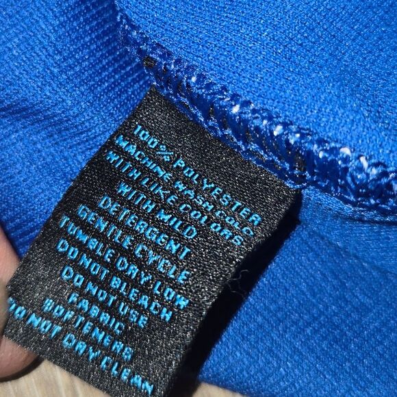 EMS Cycling bike Jersey Back Pockets Chest Zipper Reflective Accent Mens Med - Picture 8 of 10